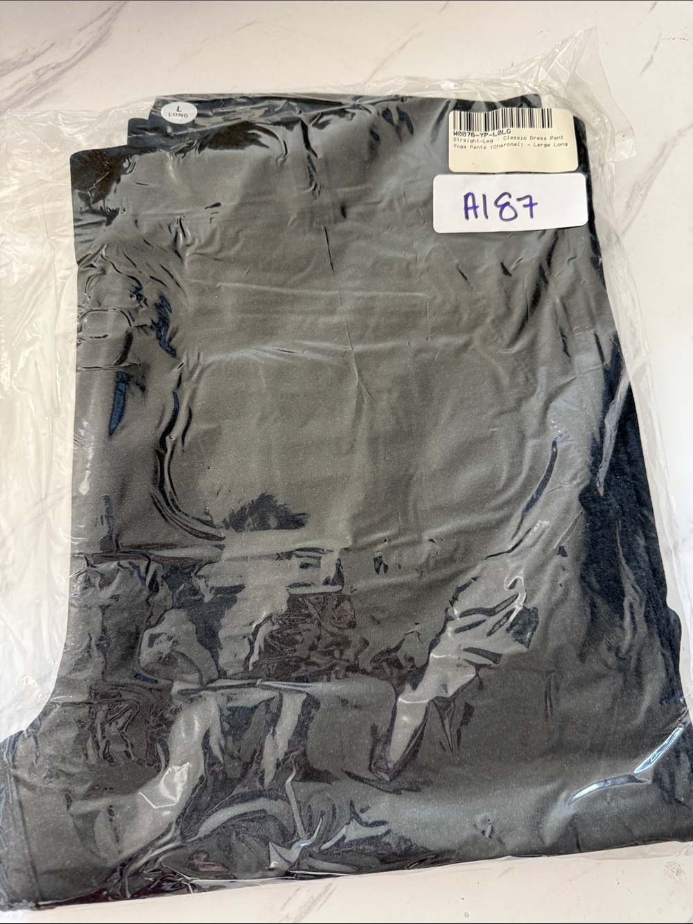 New Betabrand Charcoal Straight Classic Dress Pant Yoga Pants Large Long Tall - Picture 2 of 5